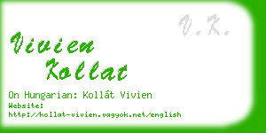 vivien kollat business card